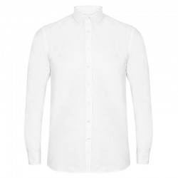 Plain Modern long sleeve Oxford shirt Henbury 150 GSM